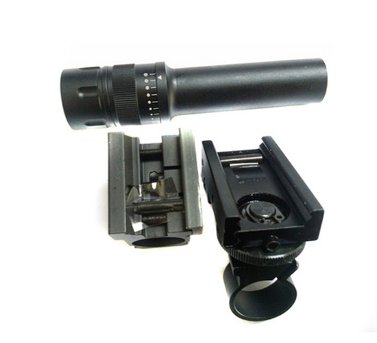 2.5x30 Green Laser Sight Flashlight Adjustable For Night Vision
